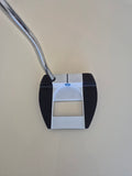 Odyssey Ai-ONE Cruiser Jailbird putter address view with black and white alignment design