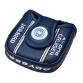 Navy blue Odyssey zippered pouch with white stripes, spiral logo, and JAILBIRD and A-ONE CRUISER text—ideal for storing your Odyssey Jailbird Cruiser Putter | Left Handed.