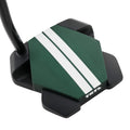 Odyssey TRTL Double Bend putter, rear three-quarter view showing the Twin Track lines