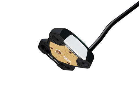 Odyssey TRTL Max Broomstick putter sole, showing the Broomstick marking and four corner weights