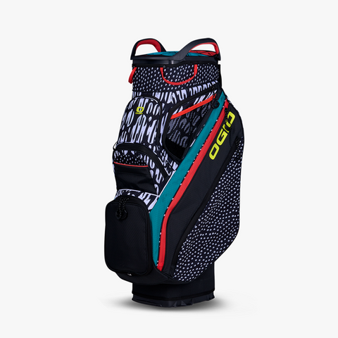 Ogio Silencer Cart Bag 25 in Safari style showing off it's bold colours 