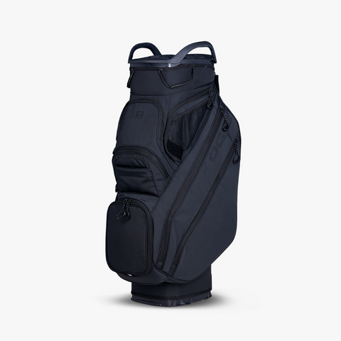 Ogio Silencer Cart Bag 25 in black colour showing it's sleek design