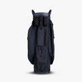 Ogio Silencer Cart Bag 25 in black colour showing the back angle of the bag with the carry strap tucked away