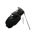 The Ogio 2026 Silencer Hybrid Bag in Volcanic stands upright on two legs, features shoulder straps and multiple pockets for club security, and is shown isolated on a white background.
