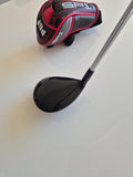 Crown of the left-handed PGF Southpaw SP1 3 wood in very good condition