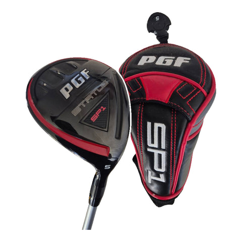 Actual PGF Status SP1 Women's 5 Wood, ProLaunch 59 Ladies Flex, Right-Handed, Used - Excellent on white background