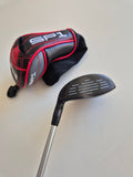Visible face wear and markings on the actual PGF Status SP1 women's 7 wood