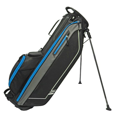PGF Travelmate stand bag in black and blue