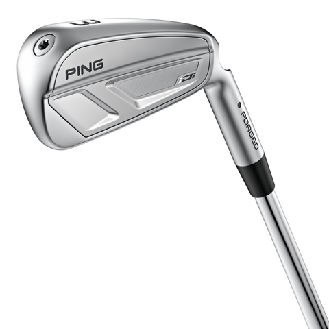 Golf club with 'PING' branding on a white background