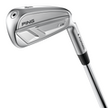 Golf club with 'PING' branding on a white background