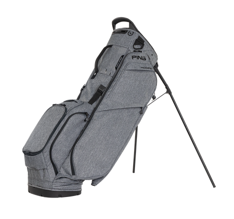 PING Hoofer 264 Stand Golf Bag | Ash, alternate side view with stand extended
