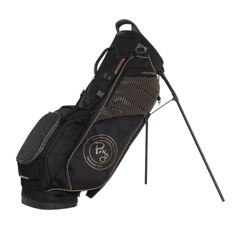 PING Hoofer 264 Stand Golf Bag | Vault/Black, alternate side view with stand extended