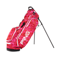 PING HooferLite 264 Stand Golf Bag | Azalea, alternate side view with stand extended