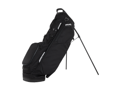 PING HooferLite 264 Stand Golf Bag | Black, alternate side view with stand extended