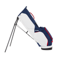 PING HooferLite 264 Stand Golf Bag | Navy/White/Cherry, left-side view