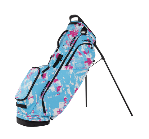 PING HooferLite 264 Stand Golf Bag | Vice Graffiti, alternate side view with stand extended