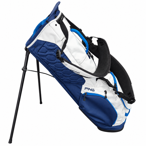 PING HooferLite 264 White/Navy/Mali Blue – padded side and shoulder straps