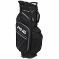 PING Traverse 244 Cart Bag in Black on a clean white background