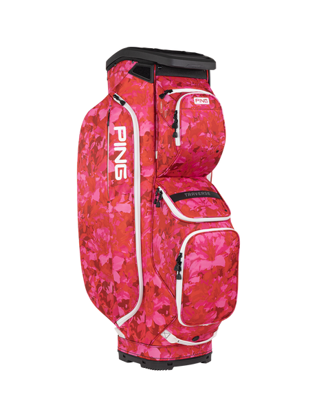 PING Traverse 244 Cart Golf Bag | Azalea, product view
