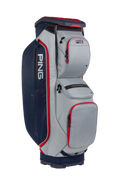 PING Traverse 244 Cart Golf Bag | Lunar/Navy/Cherry, product view