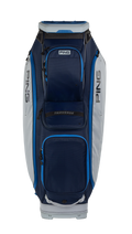 PING Traverse 244 Cart Golf Bag | Navy/Lunar/MaliBlue, front view