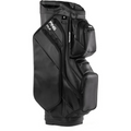 The Ping DLX 244 Cart Golf Bag in black offers multiple zippered pockets, handles, and compartments—perfect for golfers in NZ seeking a stylish and functional way to carry clubs and accessories.