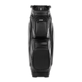 The Ping DLX 244 Cart Golf Bag stands upright against a white background, showcasing multiple zippered compartments and a sturdy top handle—a premium black golf bag ideal for golfers in New Zealand.
