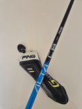 ALTA CB Blue 70 stiff shaft detail with G430 hybrid headcover