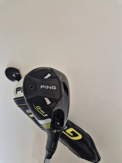 Used PING G430 4 hybrid 22 degree sole with matching G430 headcover