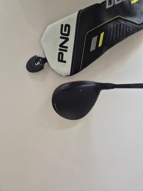 PING G430 MAX left-handed 3 wood crown and headcover