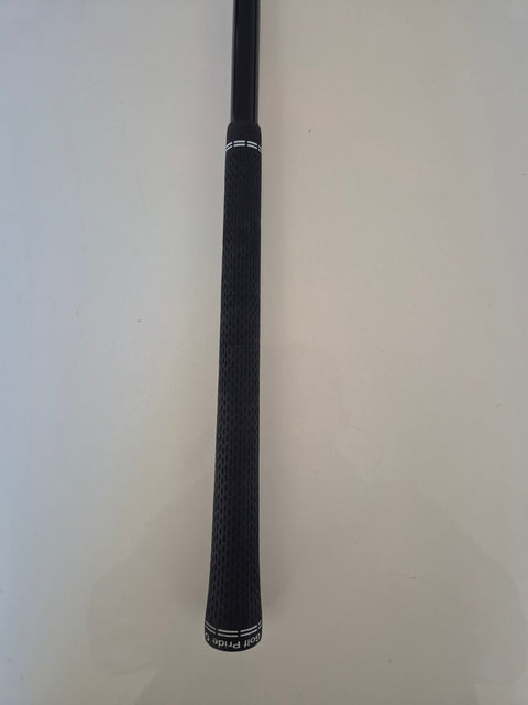 Midsize black Golf Pride rubber grip on used PING G430 SFT 5 wood