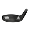 A close-up of the Ping G440 Hybrid club head displays its grooved face and angled hosel, both engineered for forgiveness and easy launch, set against a white background.
