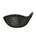 Close-up of the Ping G440 LST Driver head, highlighting its matte face with horizontal grooves.
