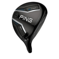 The Ping G440 SFT Fairway Wood features a sleek black and silver design with branding on the clubhead and Straight Flight Technology—making it an ideal choice for slicers.
