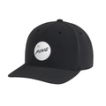 The PING Gutty Cap by Ping is a black golf cap with a white golf ball design and PING 59 embroidered on the front. It features a curved brim, visible stitching, and moisture-wicking fabric for comfort on the course.