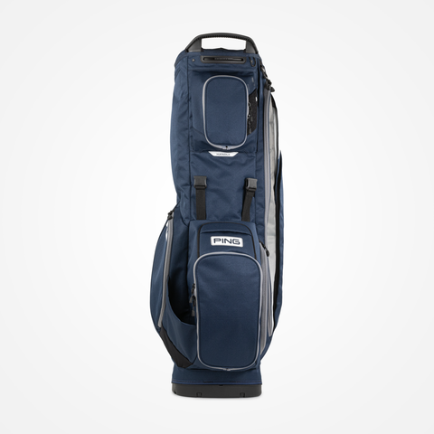 PING Hoofer 14 stand bag - Navy and Grey - front