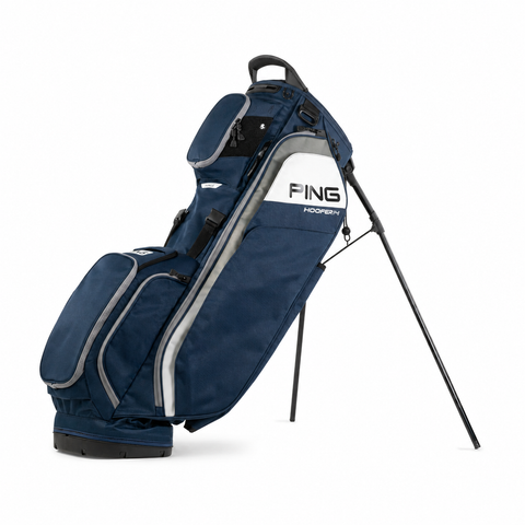 PING Hoofer 14 Stand Golf Bag – Navy/Grey