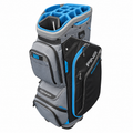 PING Pioneer 244 Iron/Black/Mali Blue cart golf bag – three-quarter view