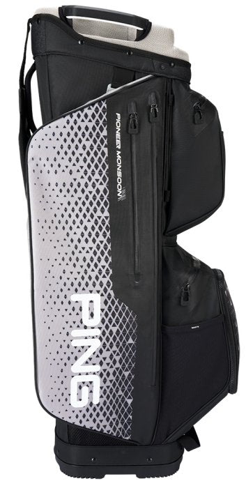 PING Pioneer Monsoon Cart Bag | Black/Grey