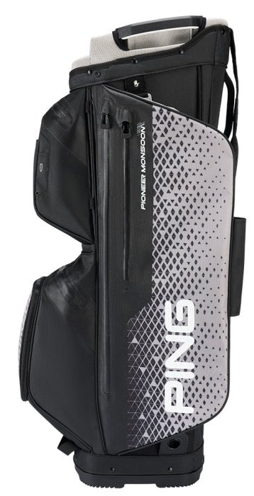 PING Pioneer Monsoon Cart Bag | Black/Grey