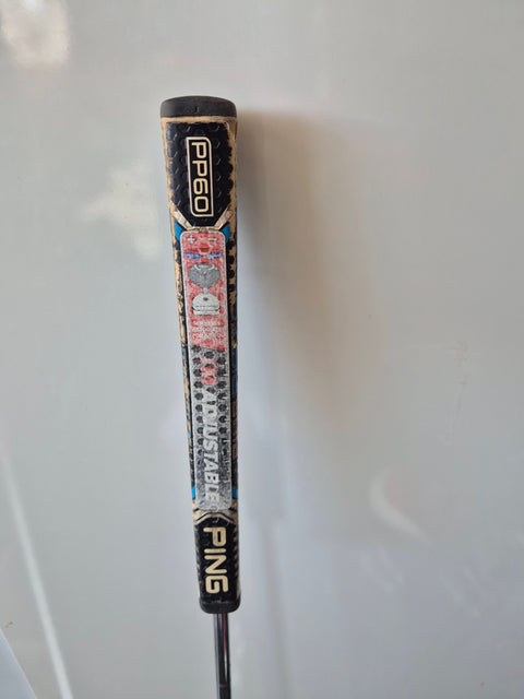 Worn PING PP60 adjustable putter grip on the used Sigma 2 Anser