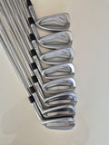Backs and black dot markings on the eight used PING i210 irons