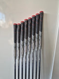 Golf Pride MCC Plus4 standard reduced-taper grips with ALIGN markings on used PING i210 irons