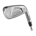 Ping ChipR LE golf club head with a sleek metallic finish. The club features a cavity back design with intricate patterns on the face insert and 'ChipR' branding. The Ping logo is visible on the hosel, highlighting premium quality.