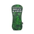 Protect your driver in style with the PRG Originals 2025 Money Maker Driver Headcover by PRG, featuring a green dollar bill pattern and bold MEET MY MONEY MAKER print—ideal for golf enthusiasts seeking unique club protection.
