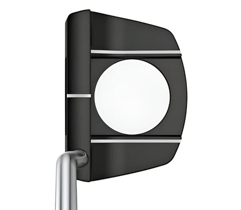 Top view of Ping Tyne G putter, highlighting the circular 3 line alignment aid and black-and-white contrast for improved accuracy.