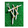 A set of PrideSports Special Edition Wood Golf Tees by Pride stands on the grass, ready for your next round.