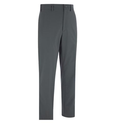 ProQuip Winter Tech Mens Trousers by Proquip: gray, straight-leg winter golf pants with belt loops, zipper fly, and side pockets, shown against a plain white background.