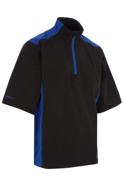 Proquip Aqualite Men's Short Sleeve Rain Jacket - Black/Royal