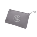 A gray zippered pouch with a loop handle and white Proquip logo featuring three water droplets